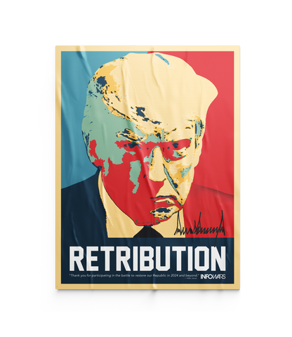 Trump Retribution Fundraiser Poster