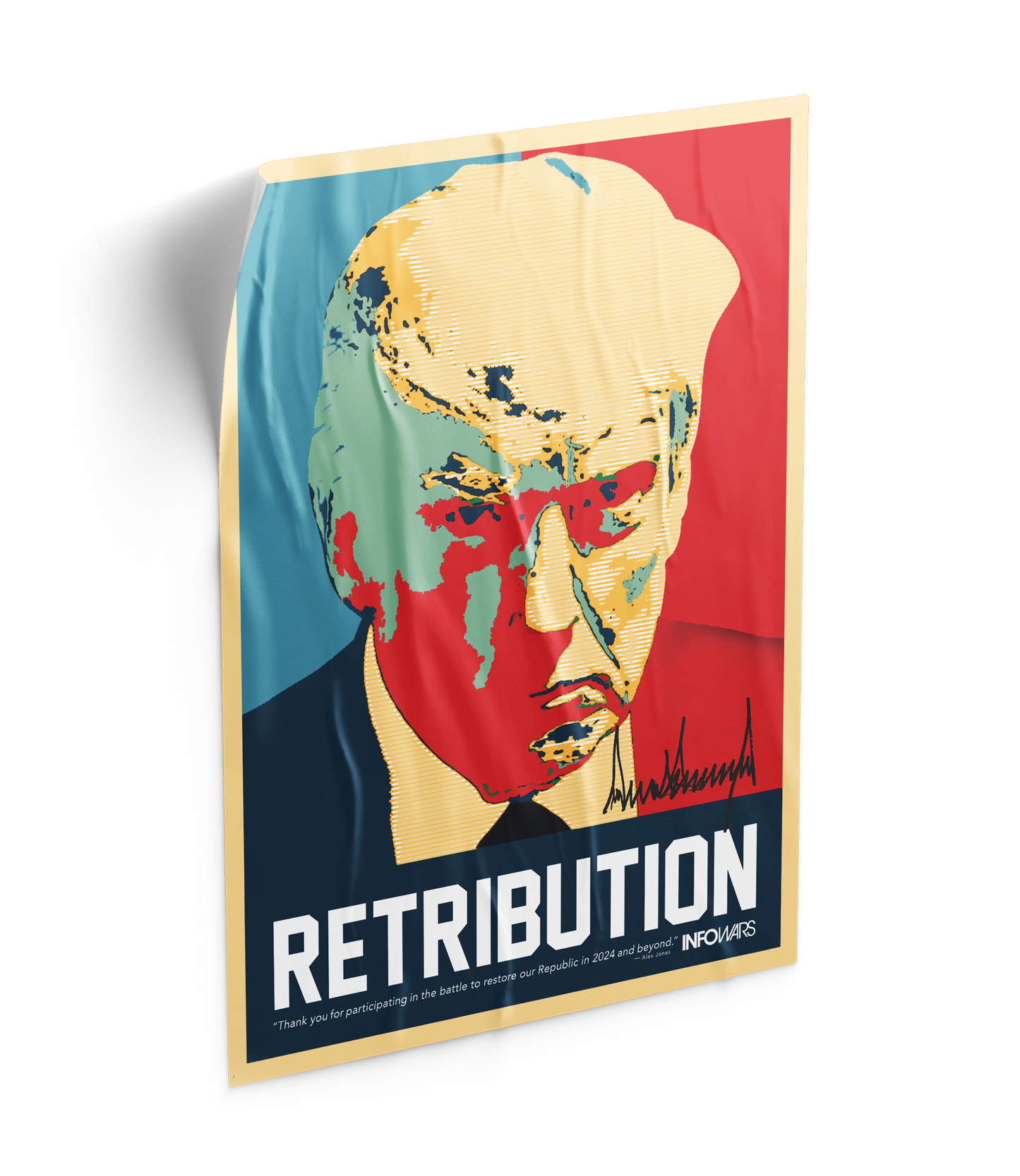 Trump Retribution Fundraiser Poster