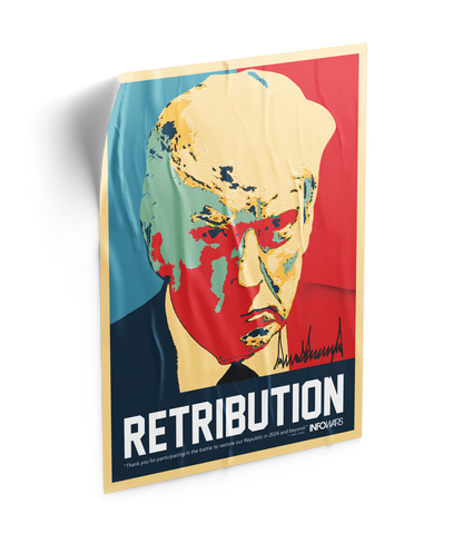 Trump Retribution Fundraiser Poster