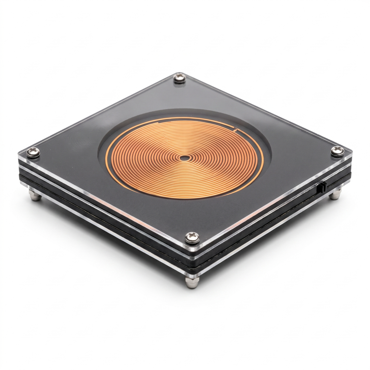 Schumann Wave 7.83 Hz Generator - flat spiral copper coil
