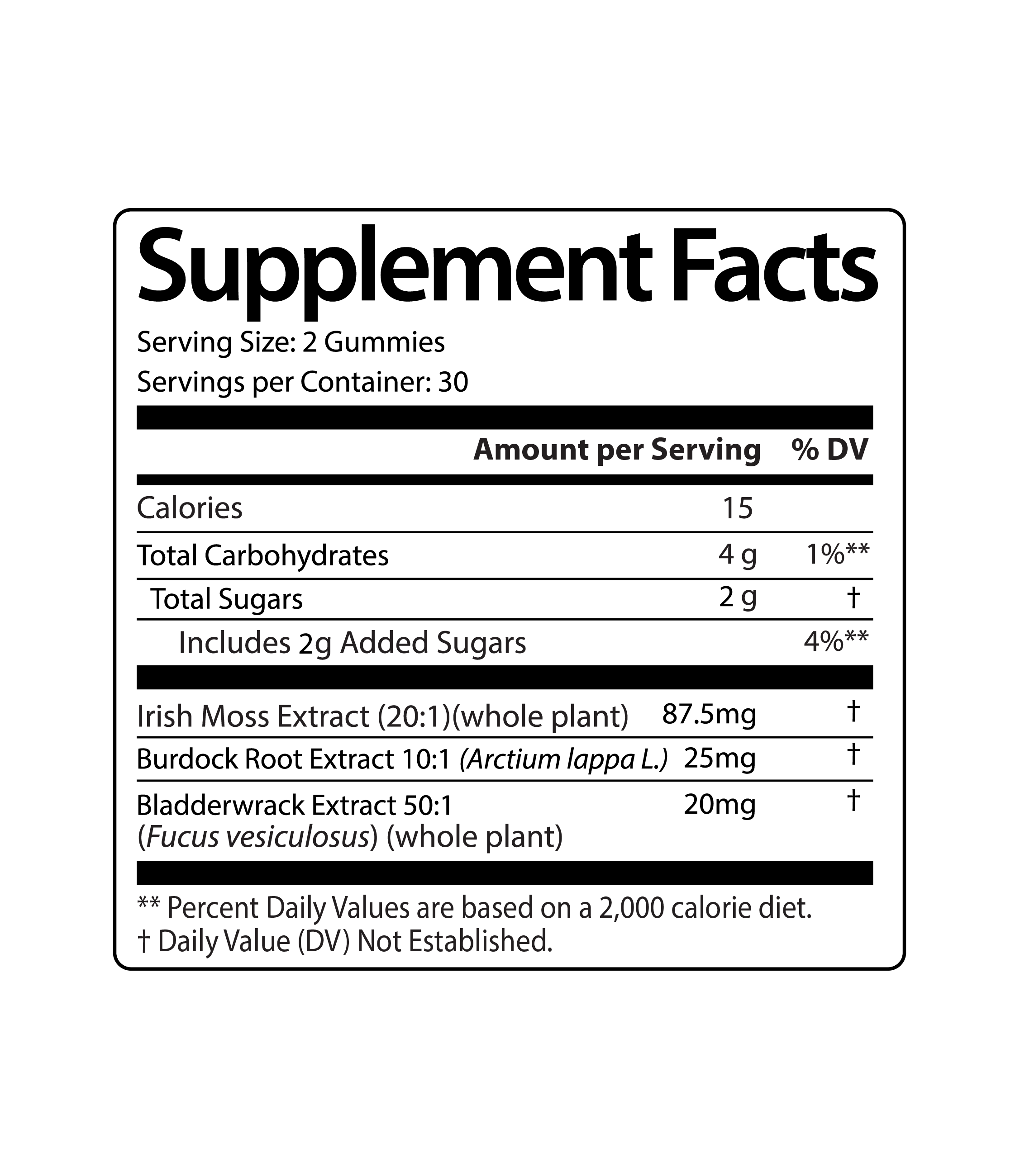 Ultimate Seamoss Gummies With Bladderwrack & Burdock Root