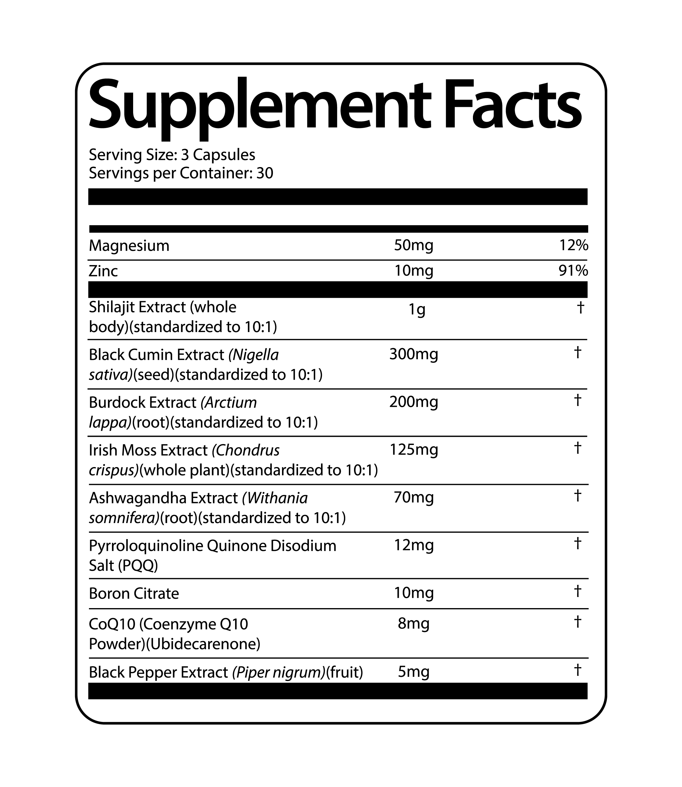 Shilajit Complex - Super-Infused Supplement