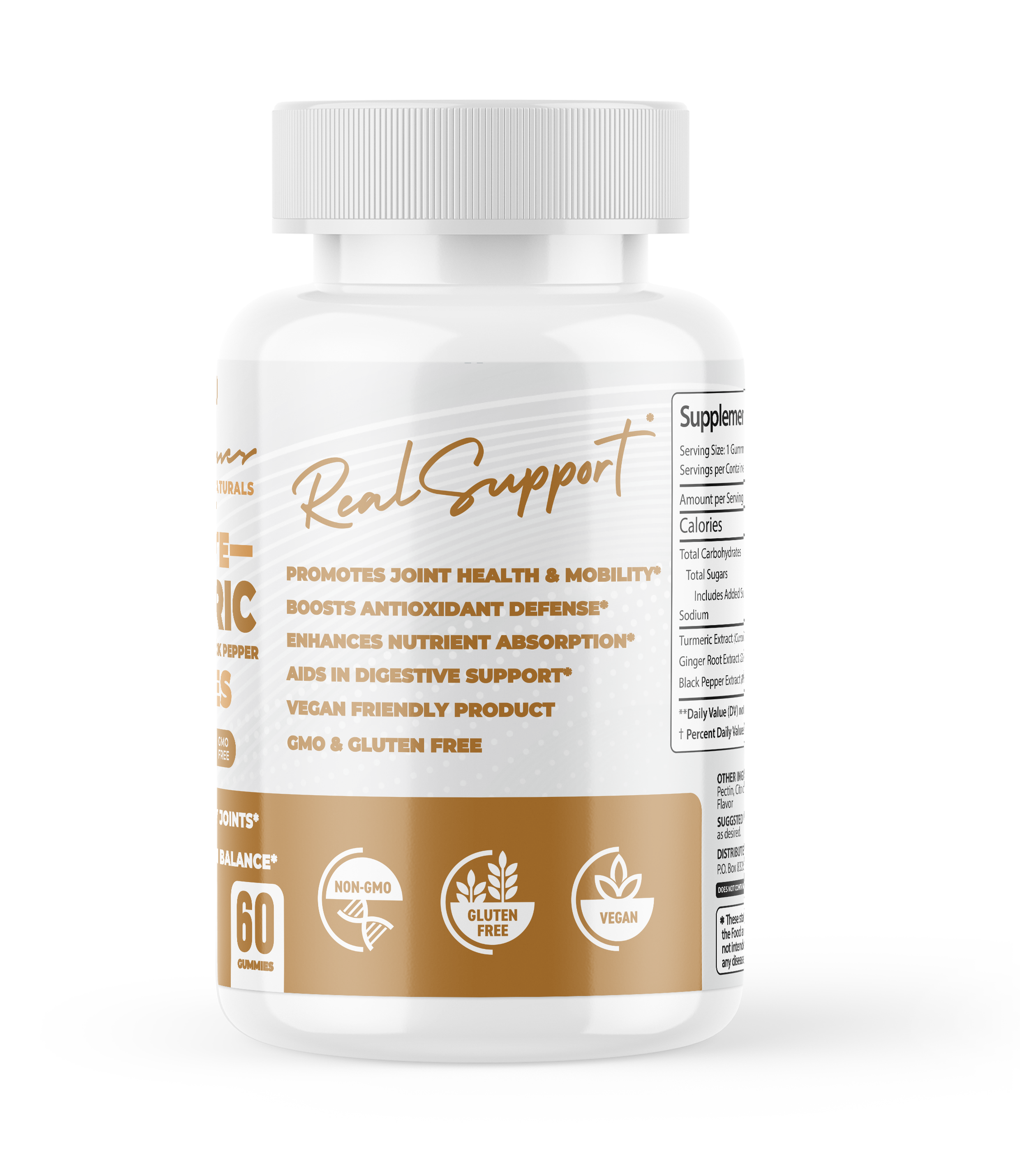 Ultimate Turmeric Gummies With Ginger Root & Black Pepper